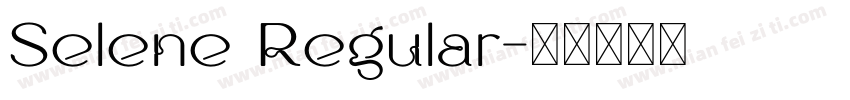 Selene Regular字体转换